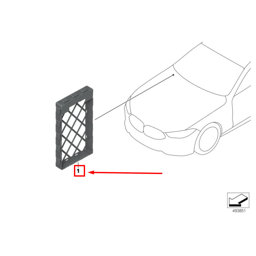 BMW 8 G15,F92 Body Domain Controller Bdc Adapter 61356806378 