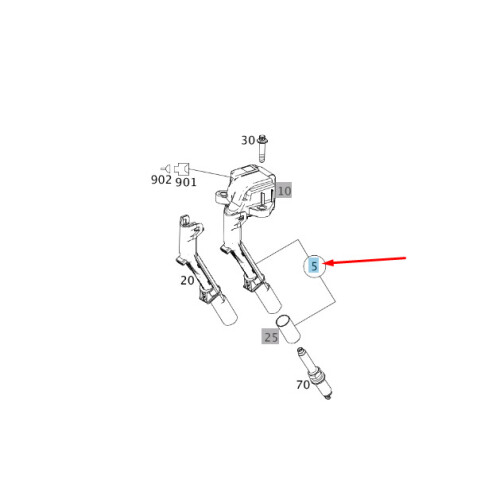 MERCEDESBENZ C W204 Ignition Coil A2709060500 NEW GENUINE on OnBuy