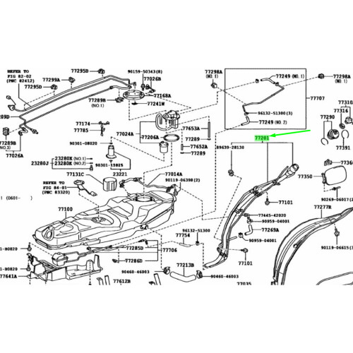 TOYOTA RAV 4 XA30 Fuel Tank Filler Pipe 7720142180 NEW GENUINE on OnBuy