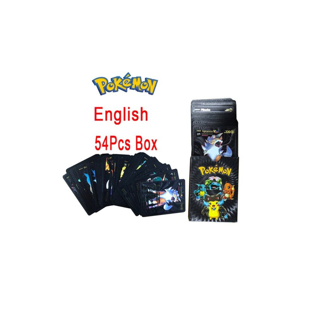 (A Box 54pcs English8) 54 Pokemon Cards Metal Card V Card PIKACHU Charizard Golden Vmax Card