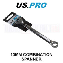 US PRO Tools 13mm Combination Spanner Polished Chrome Vanadium 2209