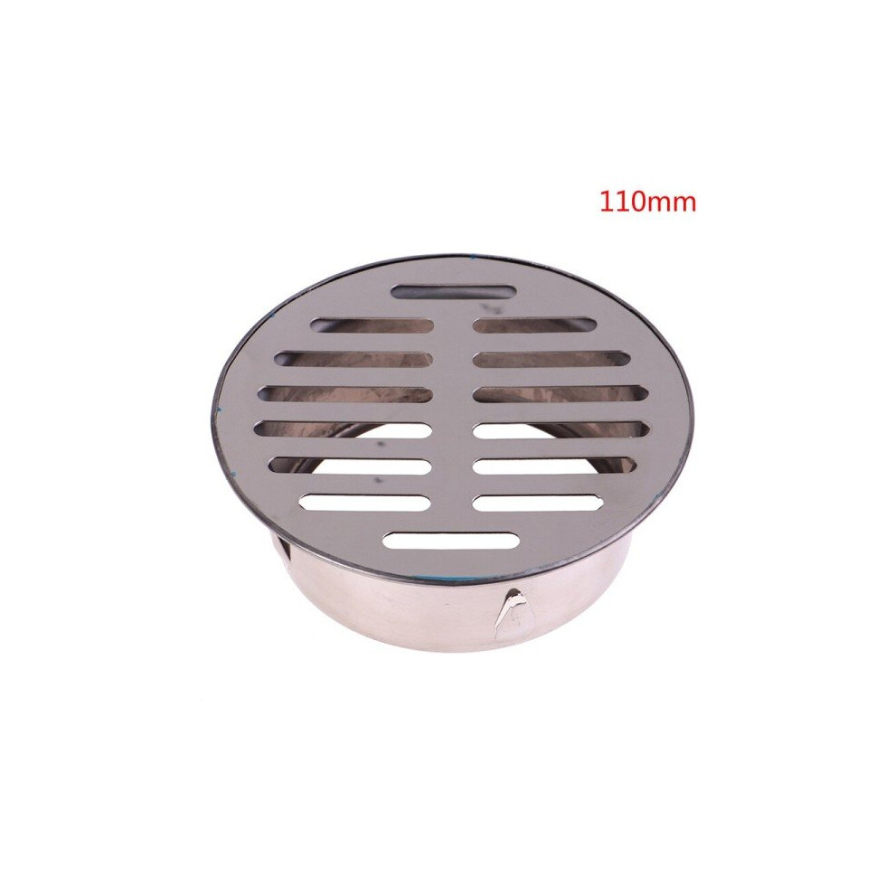 (110mm) Outdoor Balcony Floor Drain Stainless Steel Drainage Roof Round Floor Drain Cover Rain Pipe Cap