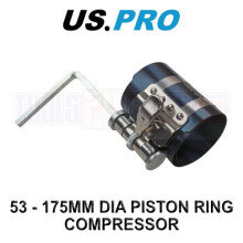 US PRO 53 - 175mm Engine Piston Ring Compressor Adjustable Ratchet Type 5596