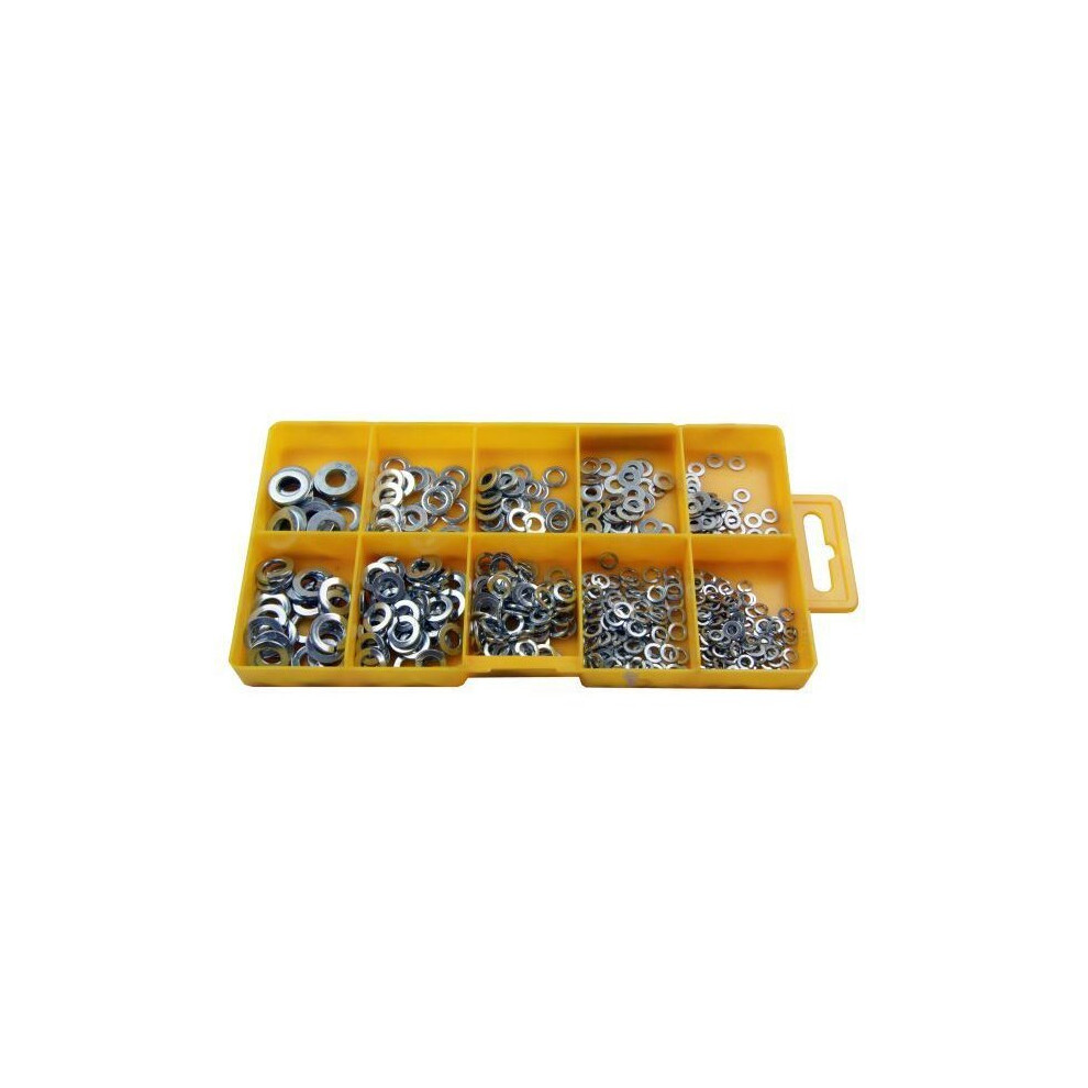 Resolut 500 Piece Assorted Spring & Flat Washers 2951