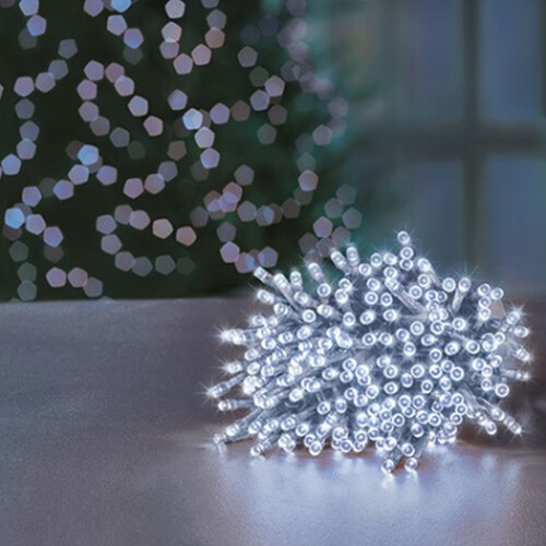 Premier 200 White LED Supabright Christmas String Tree Lights 16M Lit Length 2