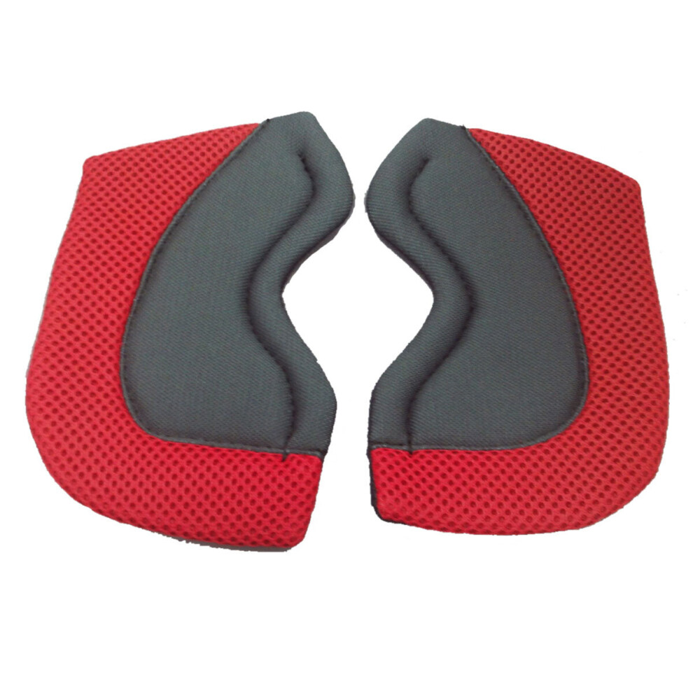 (S5) Shoei Centre Pad Side Section Red / Grey For X-Spirit 3 Helmets-image-OPC-P9SJXJP-NEW