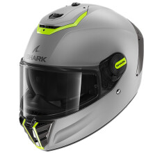(S) Shark Spartan RS Blank SP Matt Silver / Yellow