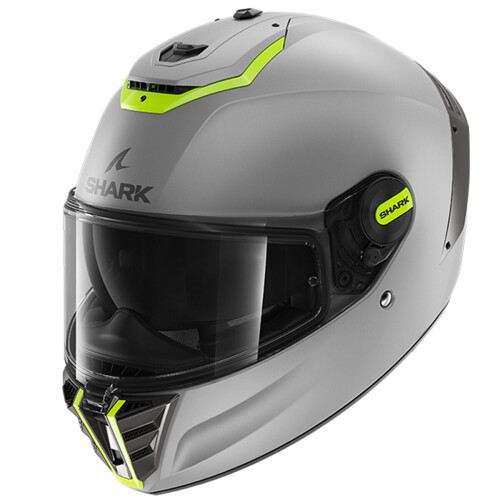 Shark (S) Shark Spartan RS Blank SP Matt Silver / Yellow