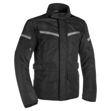 (L) Spartan Long Waterproof Riding Textile Jacket Black