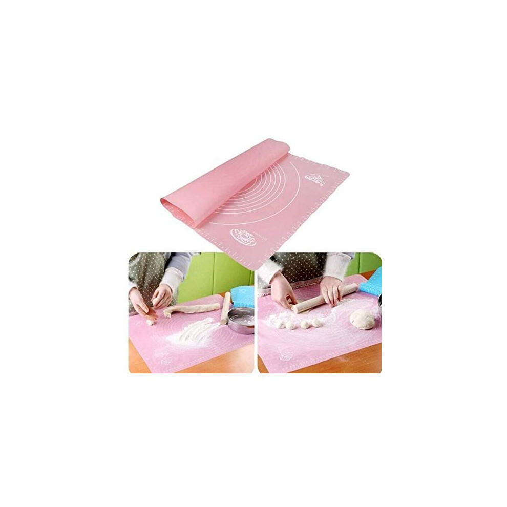 Silicone Pastry Baking Mat Non Stick Rolling Pad Fondant Pizza Dough 