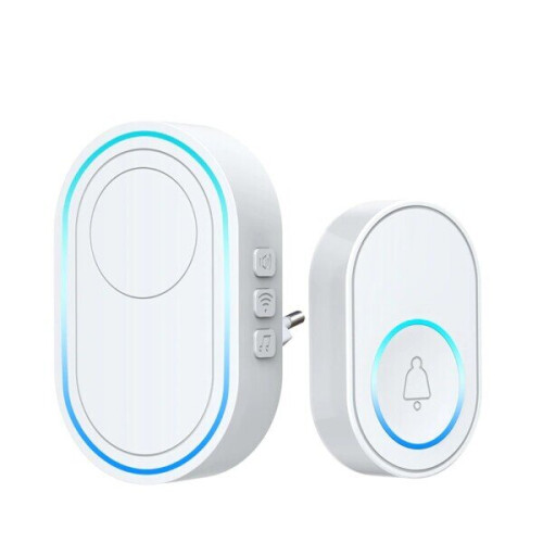 (1receiver 1button A, EU plug) Intelligent Wireless Doorbell 2