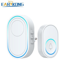 (1receiver 1button B, EU plug) Intelligent Wireless Doorbell