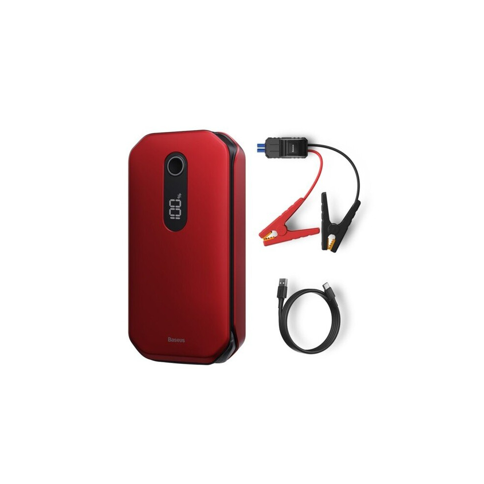 (Red) 12000Mah Car Jump Starter Power Bank 12V Auto Starting Device Red 5000015288801