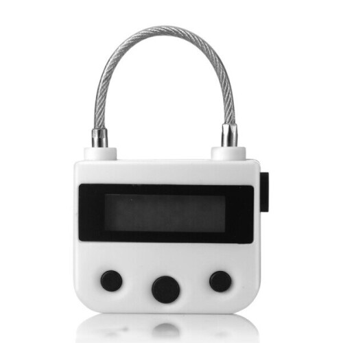(white) Adult Diary Electronics Timer Lock Chastity  electronic locker