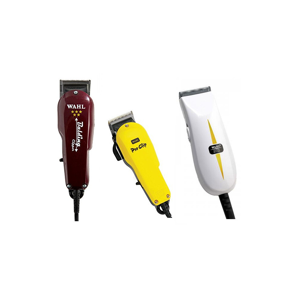 Wahl Balding Clipper, Pro Clip Clipper and Super Micro Trimmer