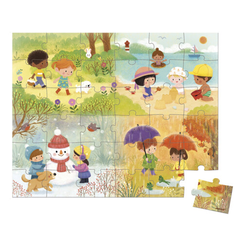 Janod Janod Puzzle Seasons 36pcs - Plush Soft Toy 1