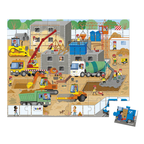 Janod Puzzle Cantiere 36 Pezzi 1