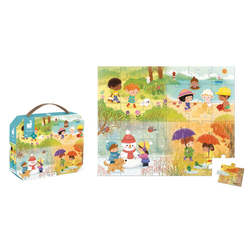 Janod Janod Puzzle Seasons 36pcs - Plush Soft Toy 2