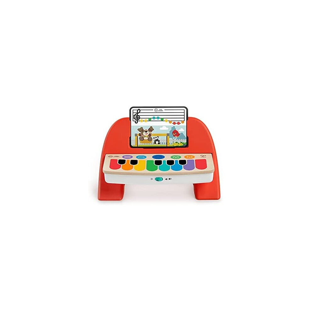Baby Einstein Hape Cal's First Melodies Magic Touch Piano, Wooden Musical Toy With 3 Sheets, 6 Melodies, 6+ Months, 1 Count (Pack Of 1)