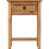 Corona 1 Drawer Console Table with Shelf Distressed Waxed Pine 4