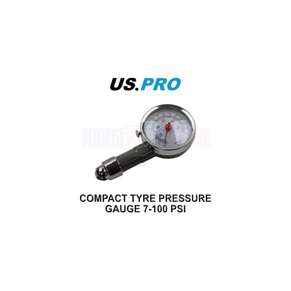 US PRO Tools Tyre Pressure Gauge 7 - 100PSI 8815-image-OPC-P9STJ7K-NEW