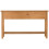Corona 3 Drawer Console Table With Shelf Distressed Waxed Pine 4