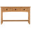 Corona 3 Drawer Console Table With Shelf Distressed Waxed Pine 6