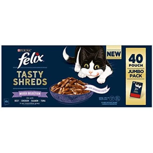Felix FELIX TASTY SHREDS Mixed Selection in Gravy 1