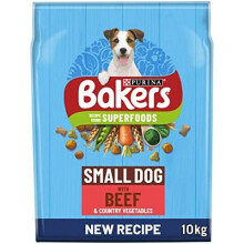 BAKERS Small Dry Dog Food Beef & Veg 10kg