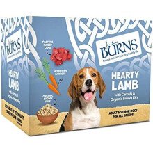Burns Pet Natural Nutrition Adult & Senior Wet Dog Food Hearty Lamb, Carrots & Organic Brown Rice 6 x 395gm