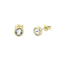 Ted Baker Sinaa Crystal Stud Earrings - Gold Tone with Sparkling Crystals