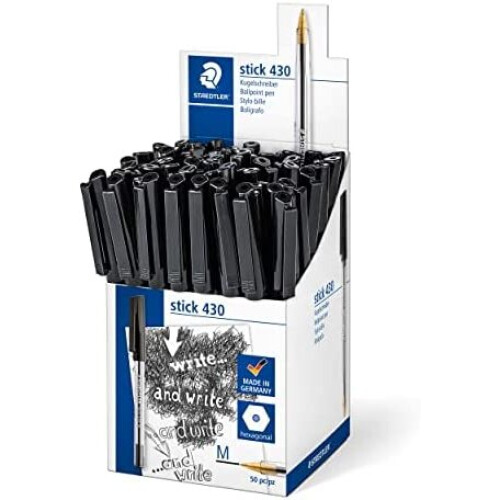 Staedtler STAEDTLER stick 430 Penna a sfera nera 0.45 mm media