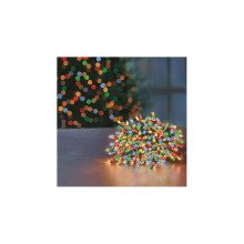 200 Multicolour LED Supabright Christmas Lights 16M Lit Clear Cable