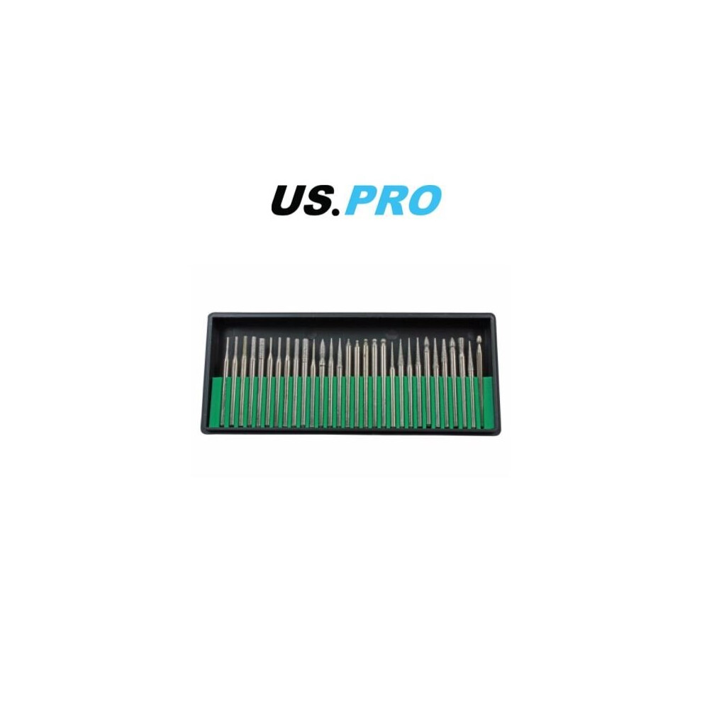 US PRO 30 Piece Diamond Deburring & Engraving Set 2627