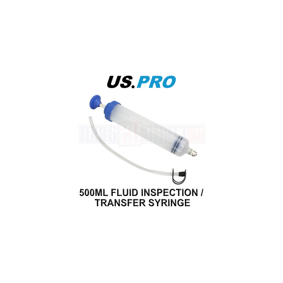 US PRO Tools 500ml Oil & Brake Fluid Inspection / Fluid Transfer Syringe 3650