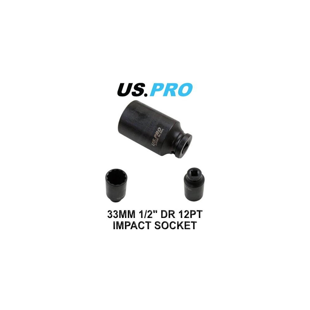 33mm 1/2 Deep Impact Socket VW Golf Front Axle 12 point Hub Nut bi-hex Volkswago - Image 3