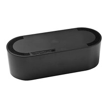 D-Line Cable Tidy Box, Hide & Conceal Extension Blocks, Desk Cable Management Solution, TV Wire Tidy, Made from Electrically Safe ABS Material - 415mm