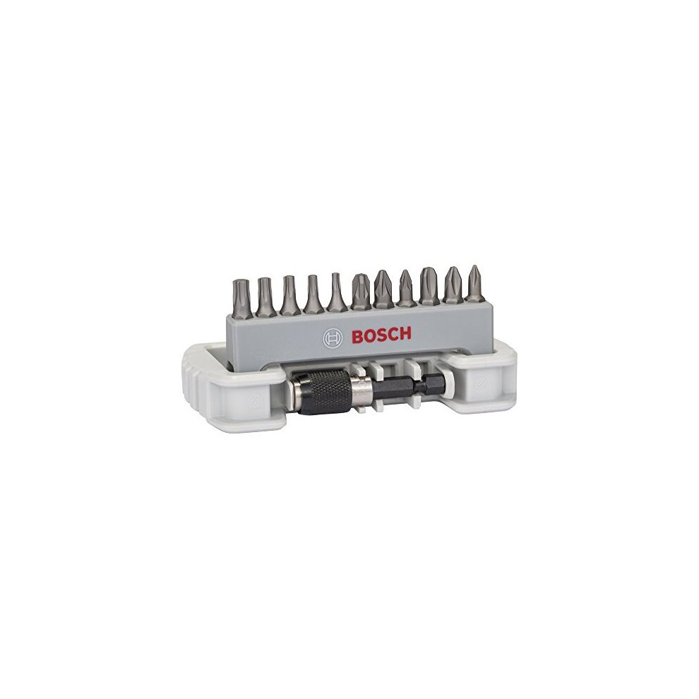 Bosch Professional 11+1 pcs. Screwdriver Bit Set Extra Hard (PH, PZ, T-Bit, Accessories Rotary Drill and Screwdriver)