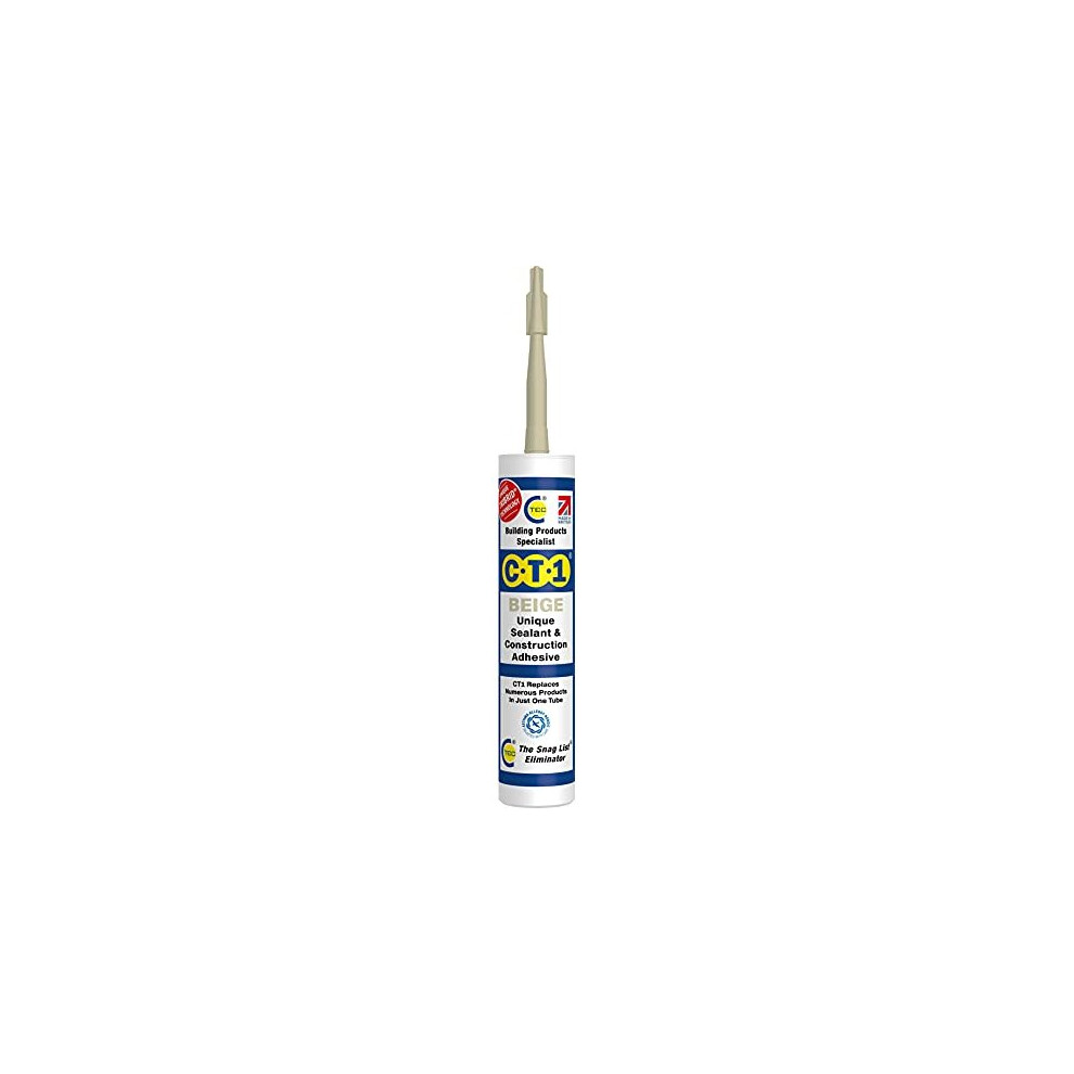 CT1 BEIGE SEALANT & CONSTRUCTION ADHESIVE, 290ml CARTRIDGE