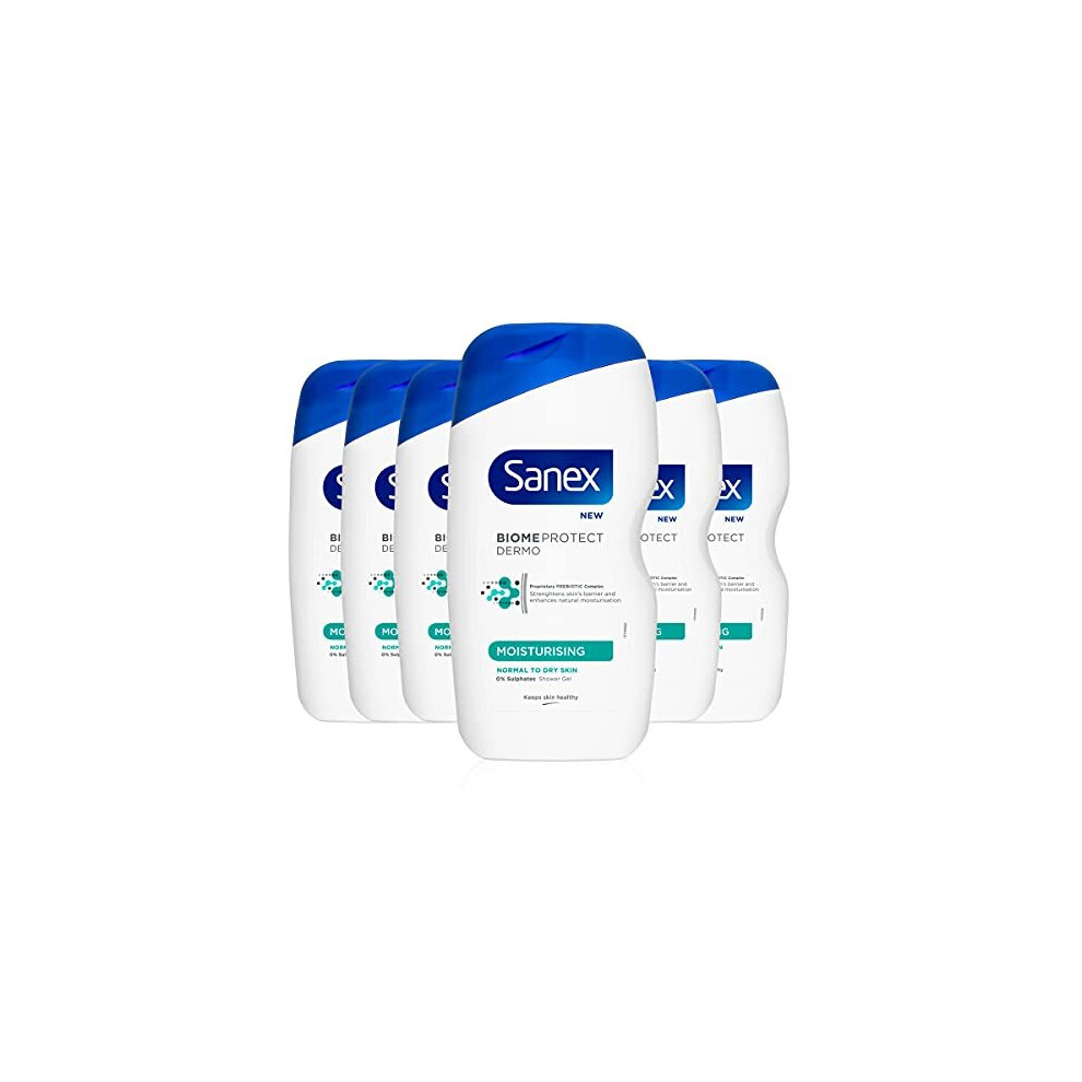 Sanex Biomeprotect Moisturising Shower Gel 6X 450Ml (6 Pack)