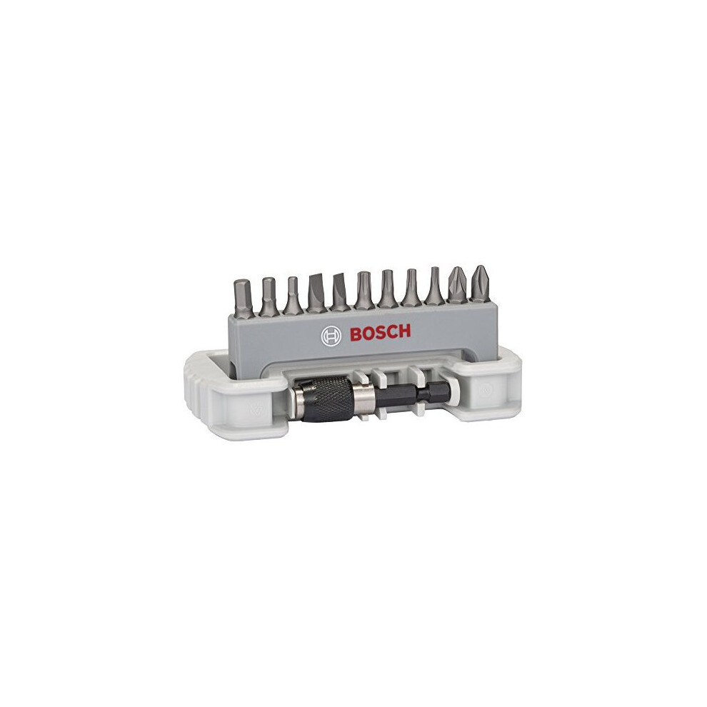 Bosch Professional 11+1 pcs. Screwdriver Bit Set Extra Hard (PH, PZ, T, S, HEX-Bit, Accessories Rotary Drill and Screwdriver)