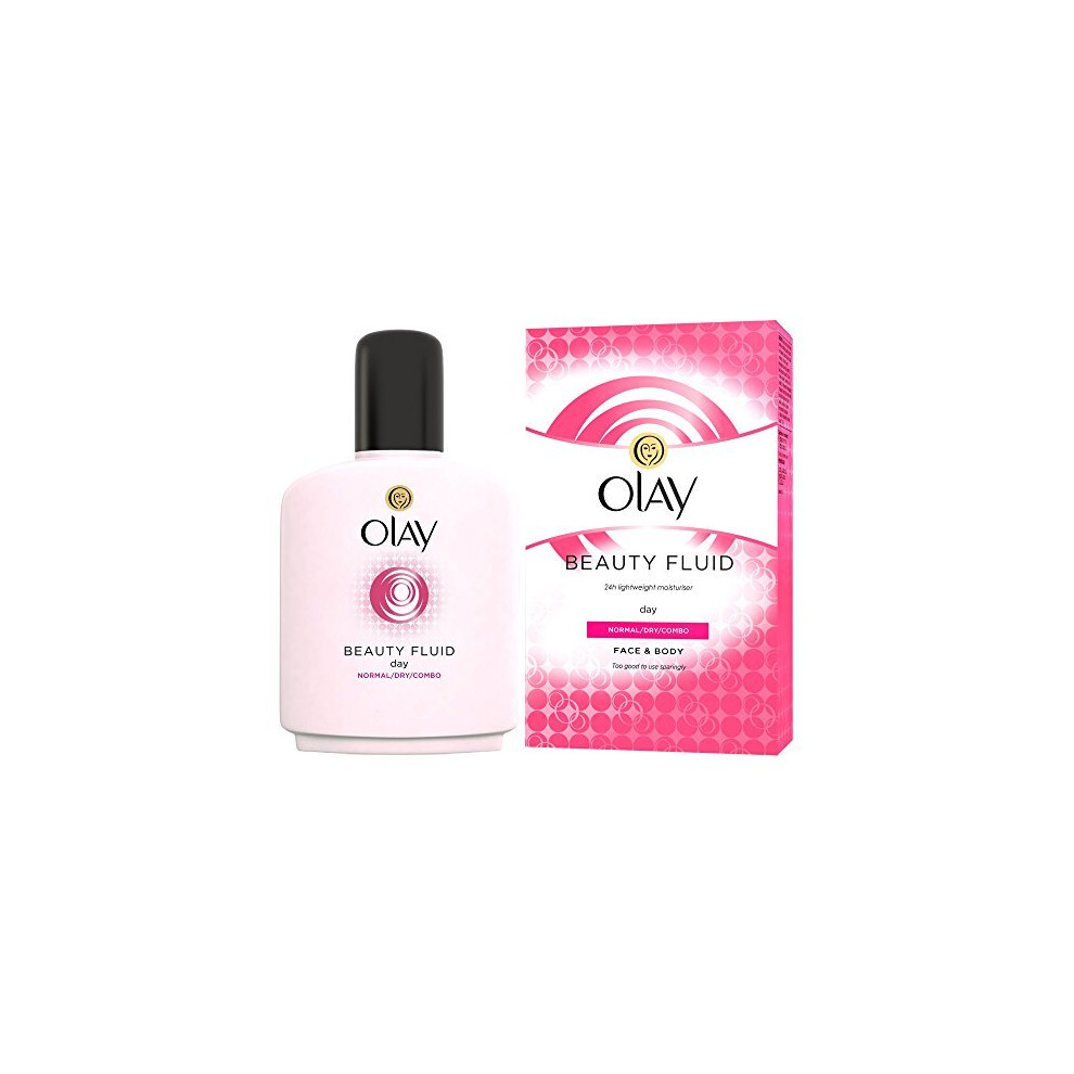 Olay Beauty Fluid Face And Body Moisturiser, 200 ml, Pack of 6