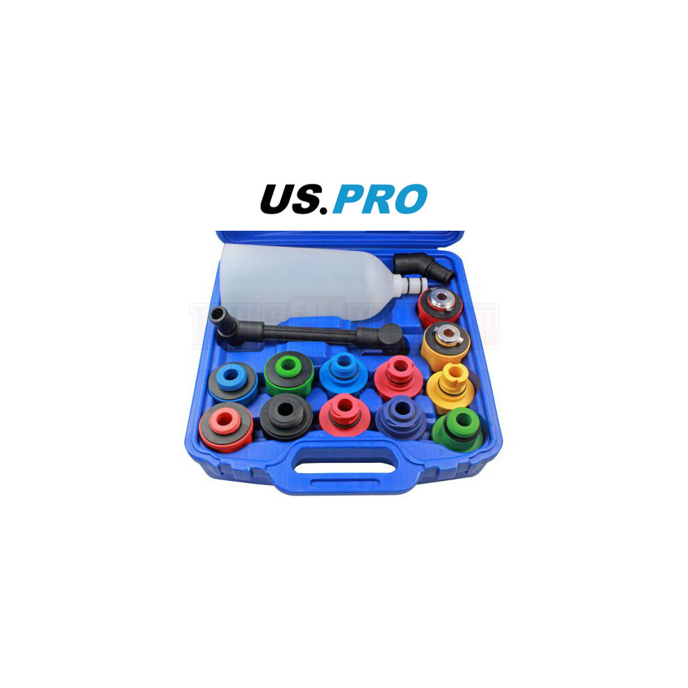 Us Pro Tools 15Pc Engine Oil Funnel Filler & Adaptor Set 3438 5060599864990
