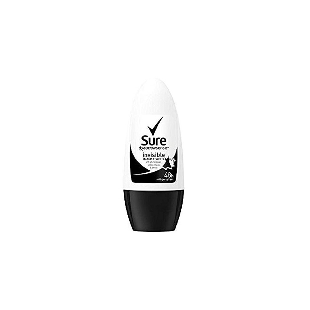 Sure Women Crystal, Strong Invisible Black And White Antiperspirant Roll On Deodorant For Women, Clean And Long Lasting Protection And Freshness, Anti