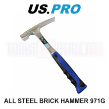 US PRO Tools Brick Hammer All Steel Handle 971g / 34oz Brick Layers Masonry Brick 4597