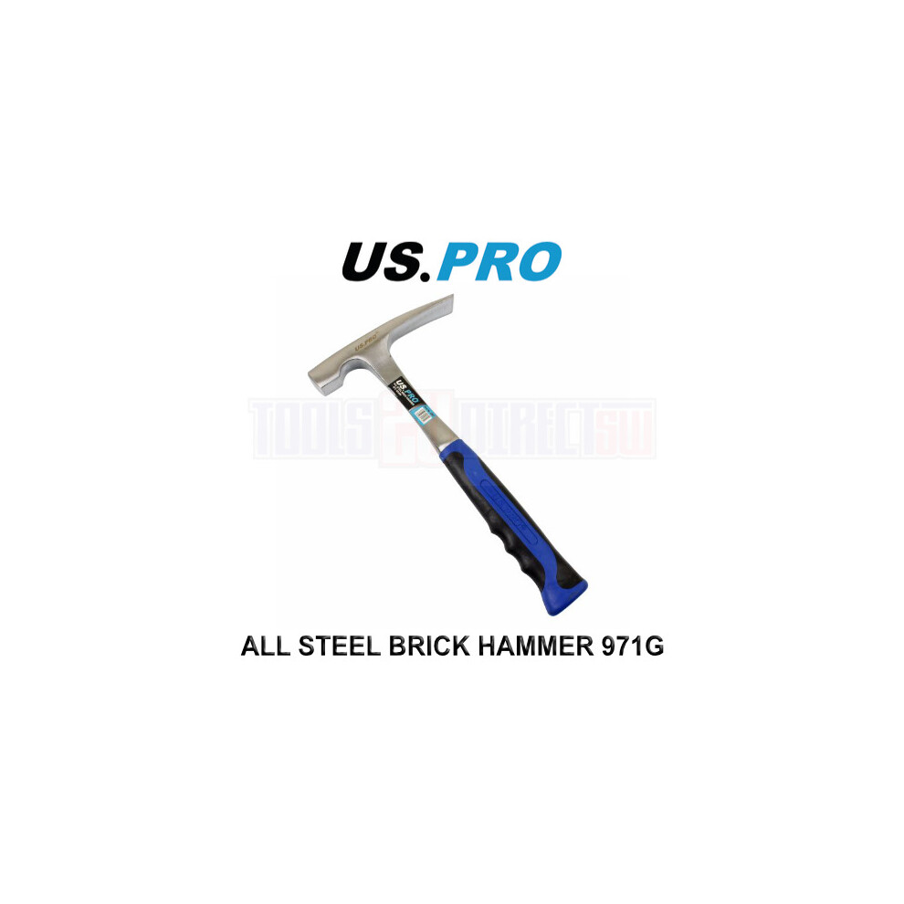 US PRO Tools Brick Hammer All Steel Handle 971g / 34oz Brick Layers Masonry Brick 4597