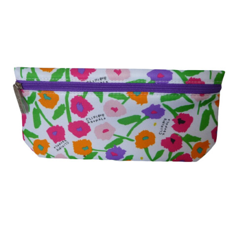 Clinique Clinique floral and white makeup bag