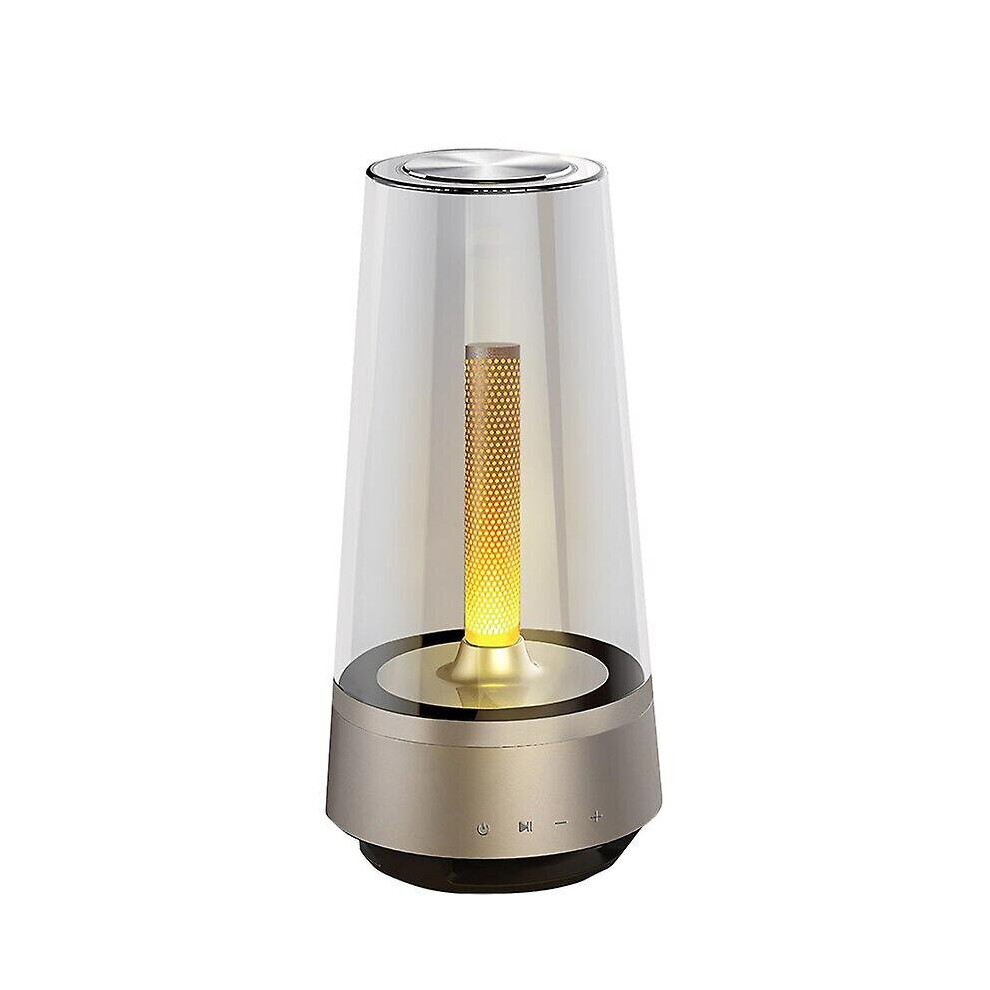 Bluetooth Speaker Led Flame Candle Breathing Night Lamp Portable Loudspeaker Light 768696467032