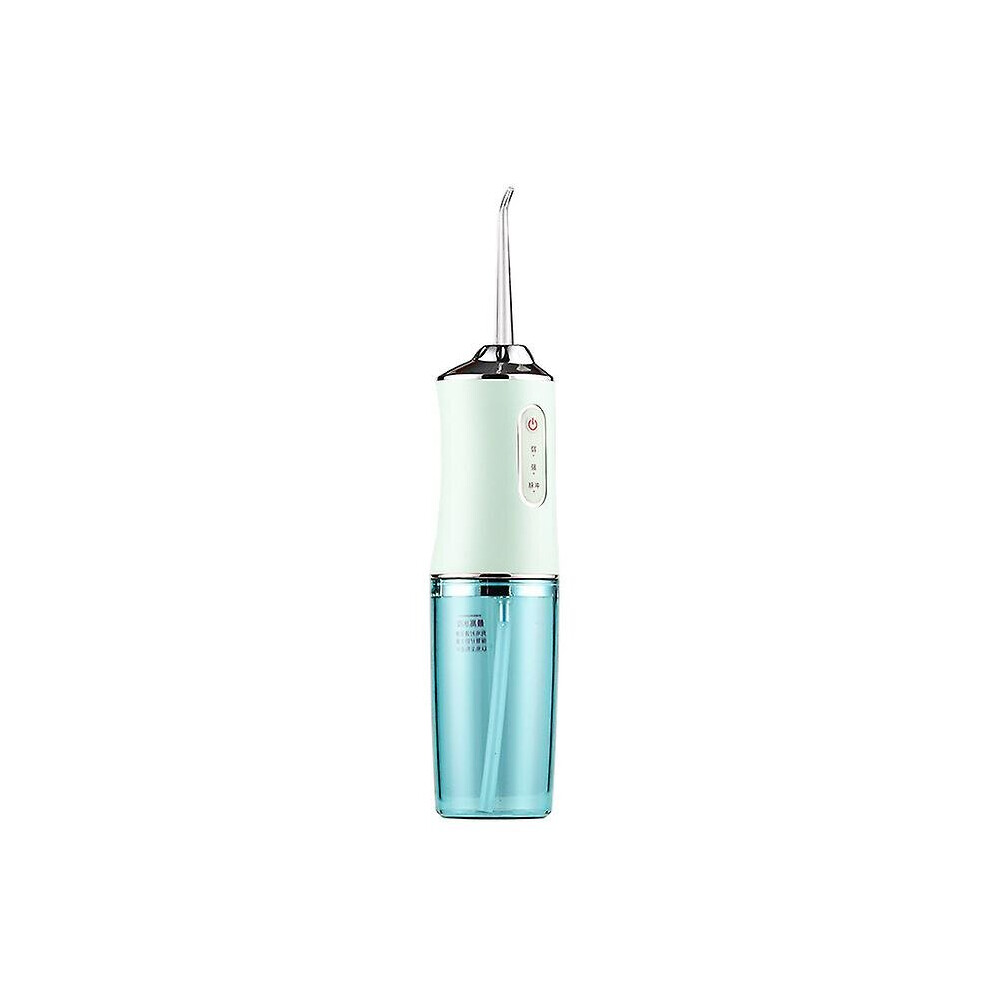 (Green) Electric Water Flosser Teeth Cleaner Oral Irrigator Dental Scaler Cleaning Tool Calculus Remover