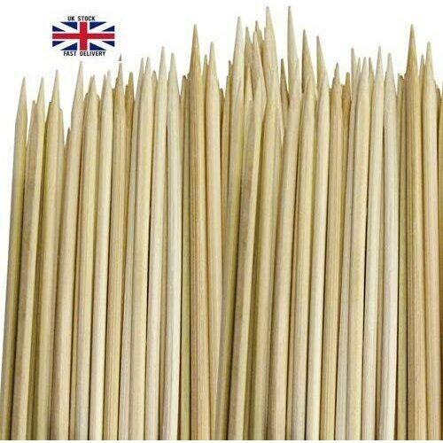 100 SKEWERS IN BAMBOO WOODEN (CARDED) Size 250mm -Best Xmas Gift